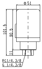 SPS-8TF1の外形図